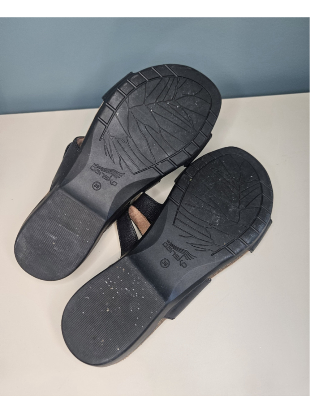 Dansko Comfort Sandal Slide Rosie Black Leather Double Strap Buckle Sz 39 US 8.5 - Picture 6 of 6